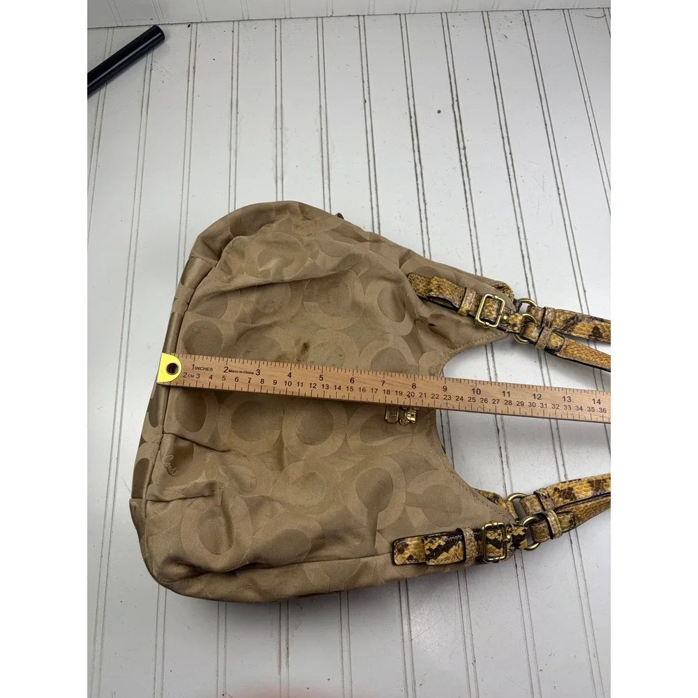 Coach Vintage Y2K Madison Op Art Sateen Maggie Shoulder Bag Purse